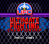 Ultimate Fighting Championship Title Screen